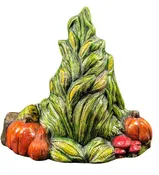 Hand-Painted Cornfield Stalk Scene. Ceramic Cornfield Displays. Vintage Ceramic Mold Corn on the Cob. Olgas Treasures Shop — Olgas Treasures