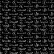 FLORIDA STATE UNIVERSITY -Black on Black Mini Pigment Print - FSU1393-BL