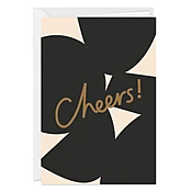 Abstract Cheers Custom Congratulations Card