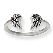 Angel Wings Sterling Silver Ring Wrap