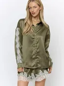 Abigail Olive Lace Short Set