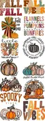 Fall Vibes Junkie DTF Gang Sheet