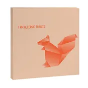 Allergic to Nuts - Origami Orange Squirrel Canvas Print