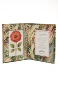 Hand-Marbled Picture Frame Folding Book, 4x6 in Flatiron Feathers