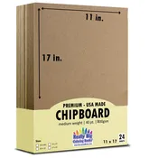40 pt Chipboard 11 x 17 – 24 Sheets