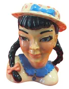 1950 Ceramic Arts Studio Becky Head Vase Flower Vase 5.5"