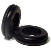 4-Pk. 1/2-In. I.D. Flexible Black Vinyl Hole Grommet