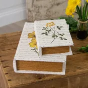 Yellow Flowers Book Boxes