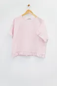23" Cropped Ruffle Top
