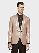 Giacca aida in lana con paillettes rosa