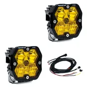 Baja Designs Squadron 2.0 Pro, Pair, LED Driving/Combo, Baja Amber (49-7813-2)