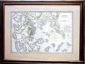 Boston with its Environs framed print  - Reproduction Map -
