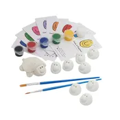 Paint Your Own Smiles – Ceramic Kindness Craft Kit | Handmade Activity Set (8-Pack)