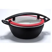Artisan Round Chafer Substitute, Wood Look Handle