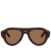 A$AP Rocky x Ray-Ban Aviator Puffer - Polished Transparent Dark Brown/Dark Brown