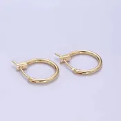14k Gold plated Hoop Earrings - XSmall