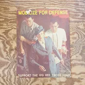1951 Korean War Mobilize for Defense Red Cross War Fund Poster Original