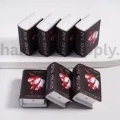 3D Adhesive Mould with Flower and Crescent Design Mini Black Book Silicone Focal Beads