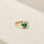 Aurum Oval Emerald Ring