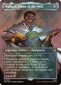 Anduril, Flame of the West (Borderless) (Surge Foil) [The Hobbit: Eternal-Legal] Foil