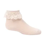 Zubii Bow Crochet Ruffle Ankle - 1439
