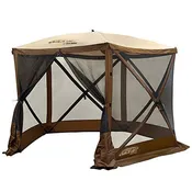 Clam Quick-Set Venture 5 Sided Screen Tent (Brown/Tan) 12875