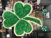 Standing Spray Shamrock Green & White