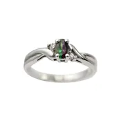 0.45Ct Oval Cut Natural Alexandrite in White Gold Ring – NOTE, THIS ITEM IS NOT AVAILABLE AT THIS TIME.
