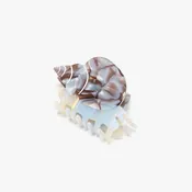 Blue Whelk Sea Snail Shell Women's Acetate Hair Claw Clip