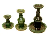 Chinese Ceramic Oil Lamps, Early 1900's