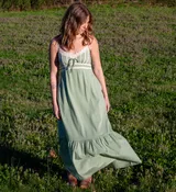 Lace Detail Maxi Dress