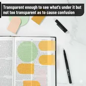 Mr. Pen | Bible Transparent Sticky Notes
