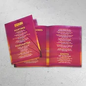 11" x 17" Bi-Fold Waterproof Menus