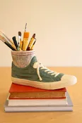 Ceramic Sneaker With Socks Vase