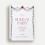 Colorful Paper Holiday Invitation