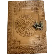 Celtic Cross Leather Journal