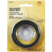 24-Gauge Green Floral Wire, 100-Ft.