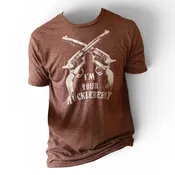 I'm Your Huckleberry T Shirt Doc Holiday Tombstone Unisex Heather Brown