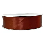 1 1/2" Brown Ribbon single face Satin 100 Yds