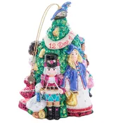 12 Days Wrap Up Glass Ornament