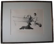 Margery Austen Ryerson - Little Girl at the Piano with Her Dogs- Print - AP1914