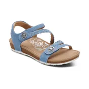 Aetrex Jillian Denim Casual Sandal For Women