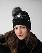 Crystal Embellished Star Hat