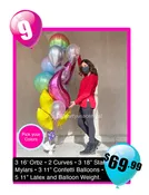 BB09 Birthday Twist Balloon Bouquet