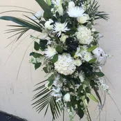 Asymmetrical White Standing Spray