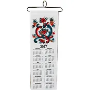 2027 Rosemaling Fabric Wall Hanging Calendar