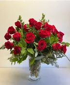 3 DOZEN RED ROSES