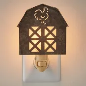 BARN NIGHT LIGHT GALVANIZED