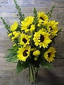 Bright Yellow Sunflowers~Item 7-A