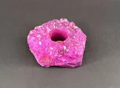 LT106 Crackle Quartz Candle Holder